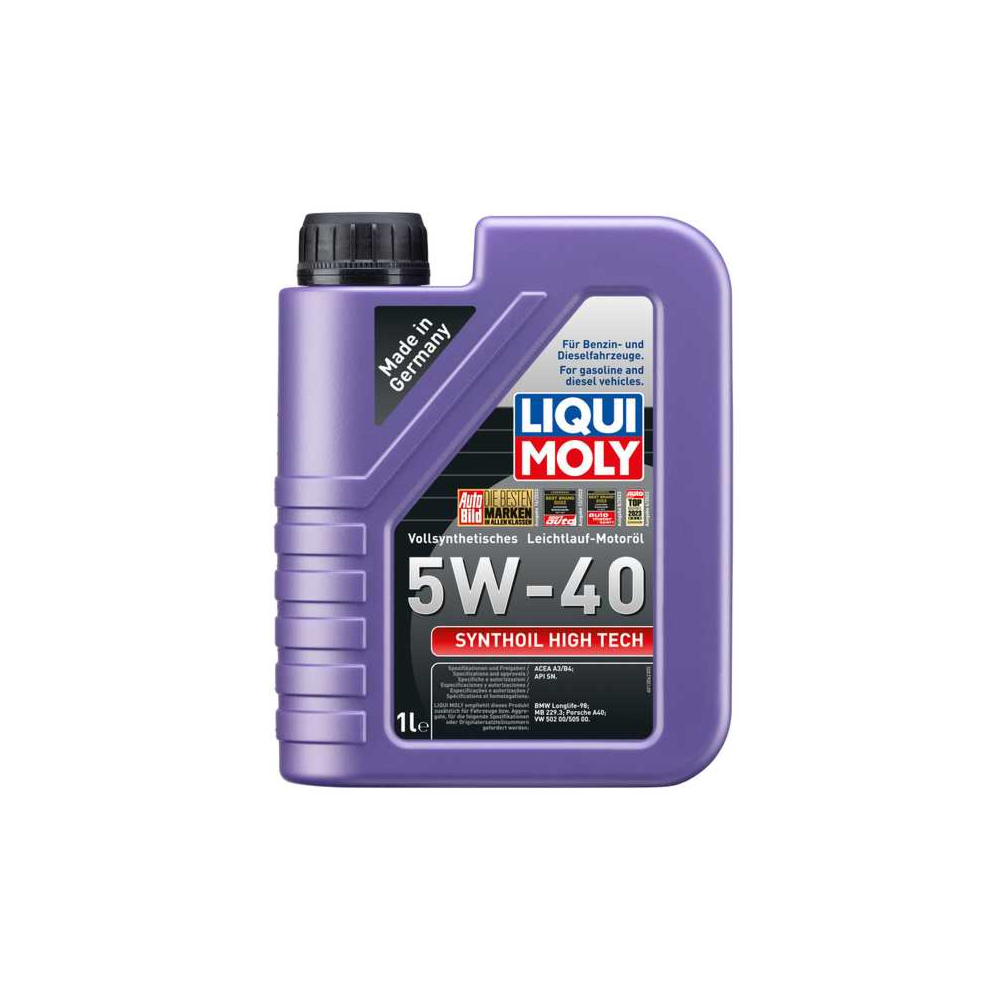 Variklio alyva LIQUI MOLY SYNTHOIL HIGH TECH 5W40 1L | Oiler