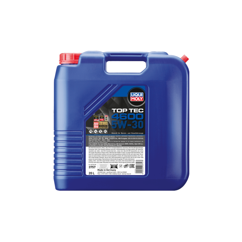 Моторное масло LIQUI MOLY TOP TEC 4600 5W30 20L | Oiler