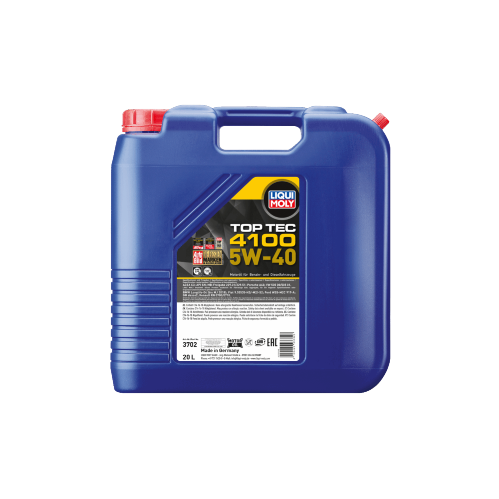 Engine oil LIQUI MOLY TOP TEC 4100 5W40 20L | Oiler
