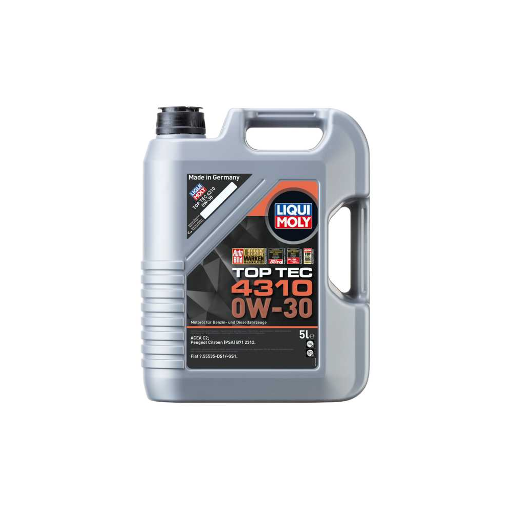 Моторное масло LIQUI MOLY TOP TEC 4310 0W30 5L | Oiler