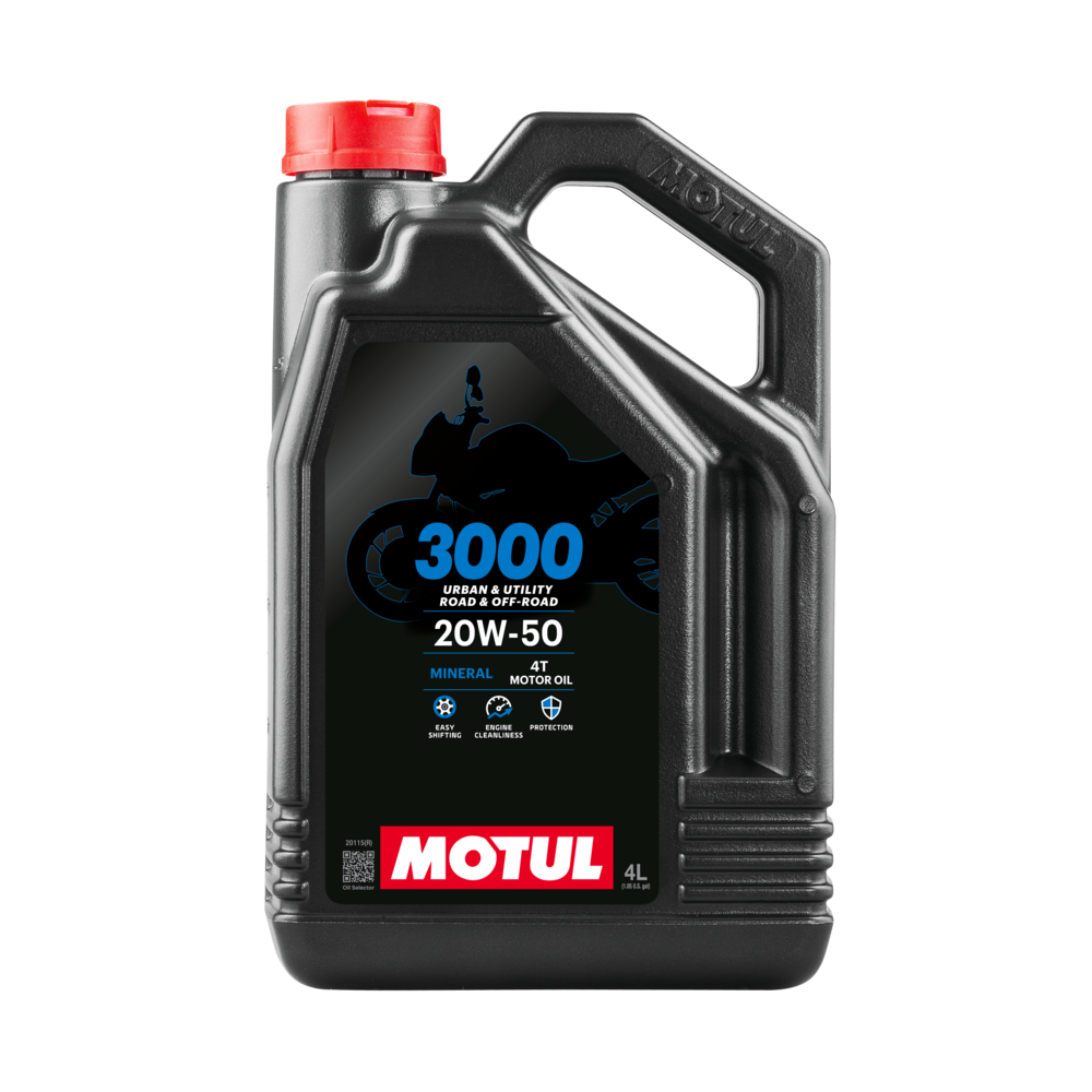 Моторное масло MOTUL 3000 4T 20W50 4L | Oiler
