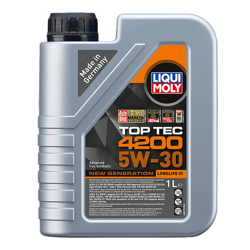 Моторное масло LIQUI MOLY TOP TEC 4200 5W30 1L | Oiler