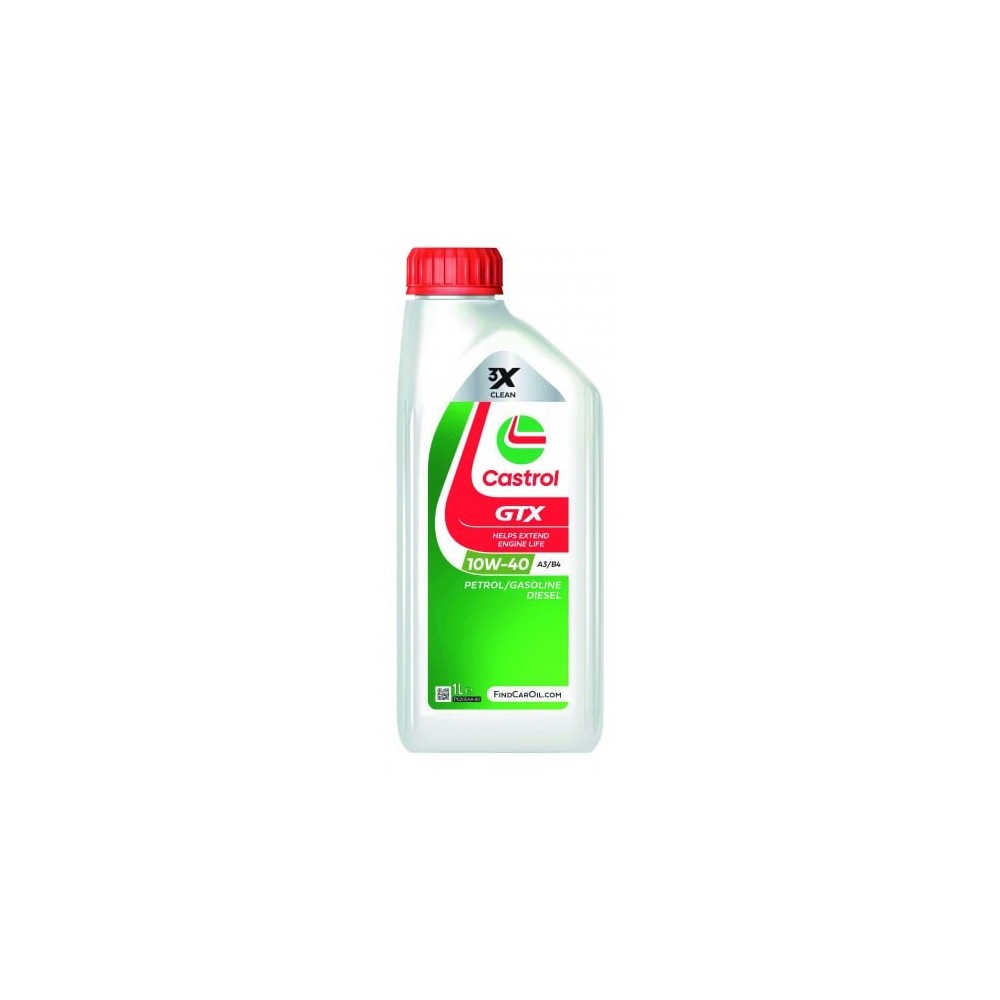 Моторное масло CASTROL 10W40 GTX ULTRACLEAN A3/B4 1L | Oiler