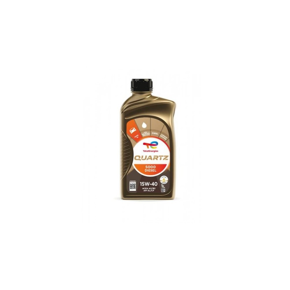 Variklio alyva TOTAL 15W40 QUARTZ 5000 DIESEL 1L | Oiler