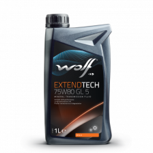 Масло для трансмиссии WOLF EXTENDTECH 75W80 GL5 1L | Oiler