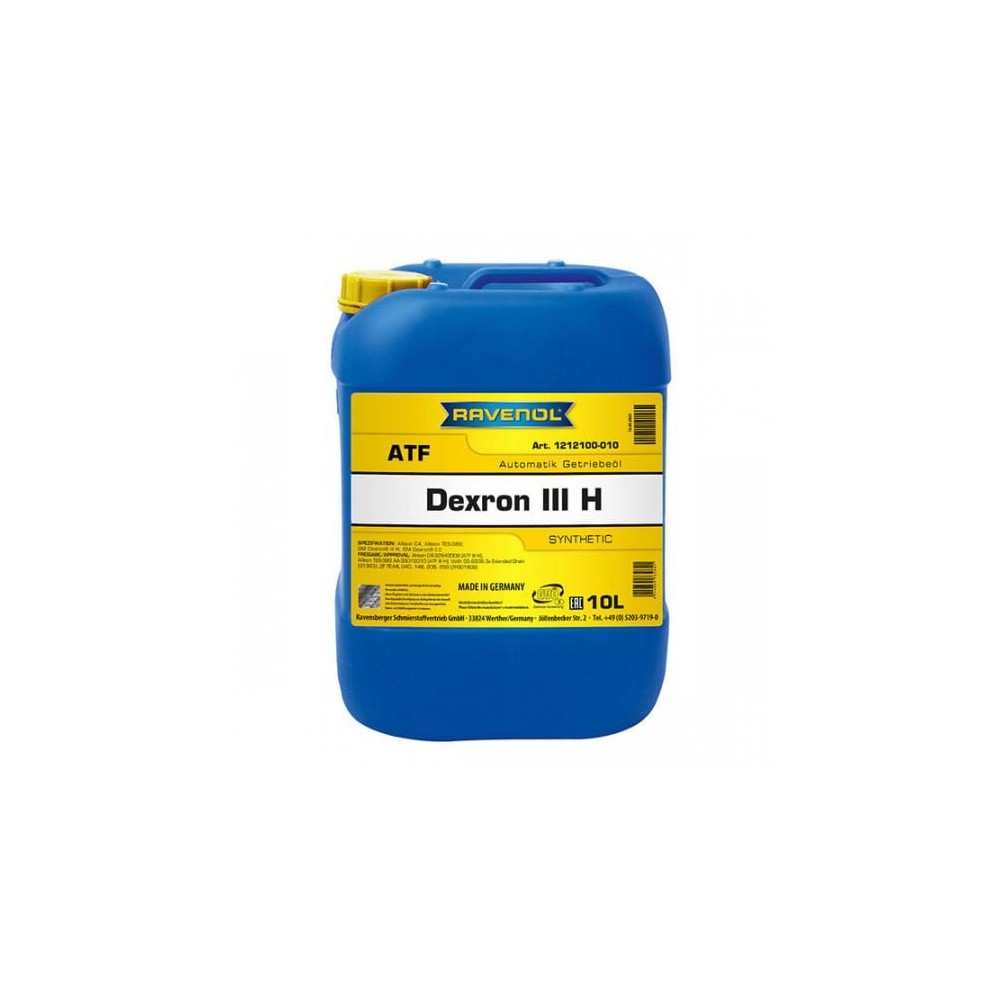 Automatinės pavarų dėžės alyva RAVENOL ATF Dexron III H 10L | Oiler
