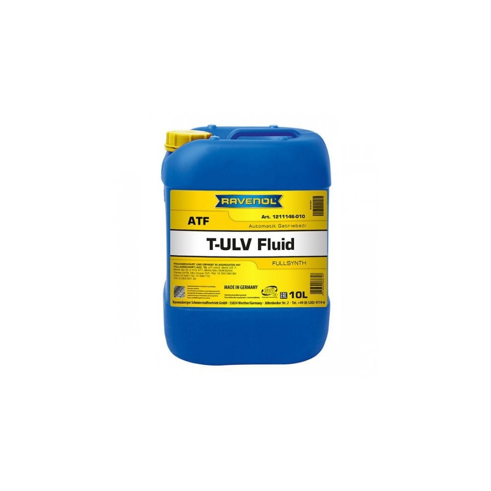 Automatinės pavarų dėžės alyva RAVENOL ATF T-ULV Fluid 10L | Oiler