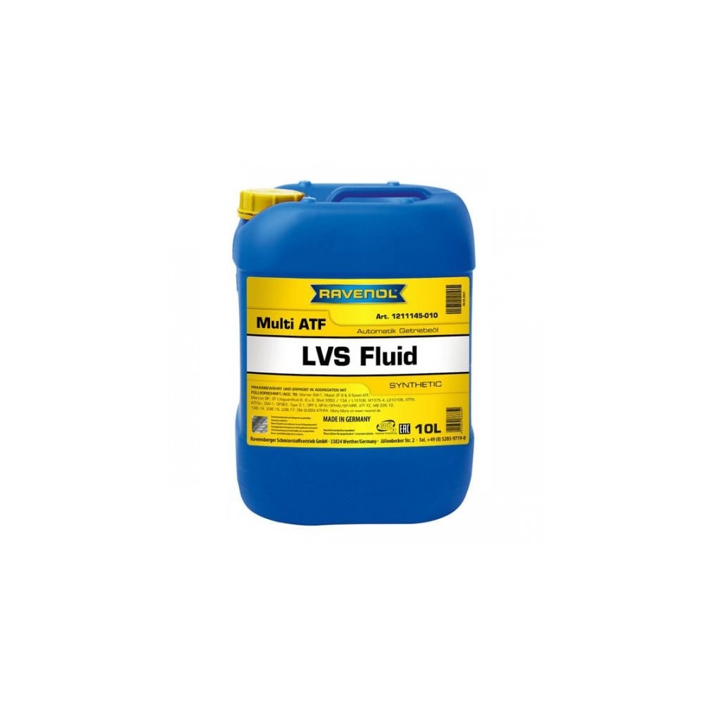 Automatinės pavarų dėžės alyva RAVENOL ATF LVS 10L | Oiler