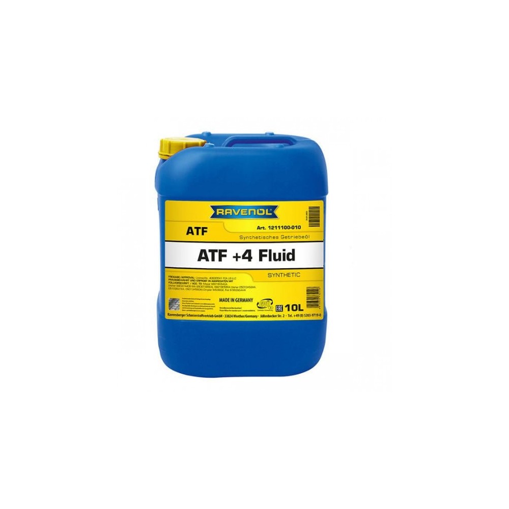 Automatinės pavarų dėžės alyva RAVENOL ATF+4 10L | Oiler