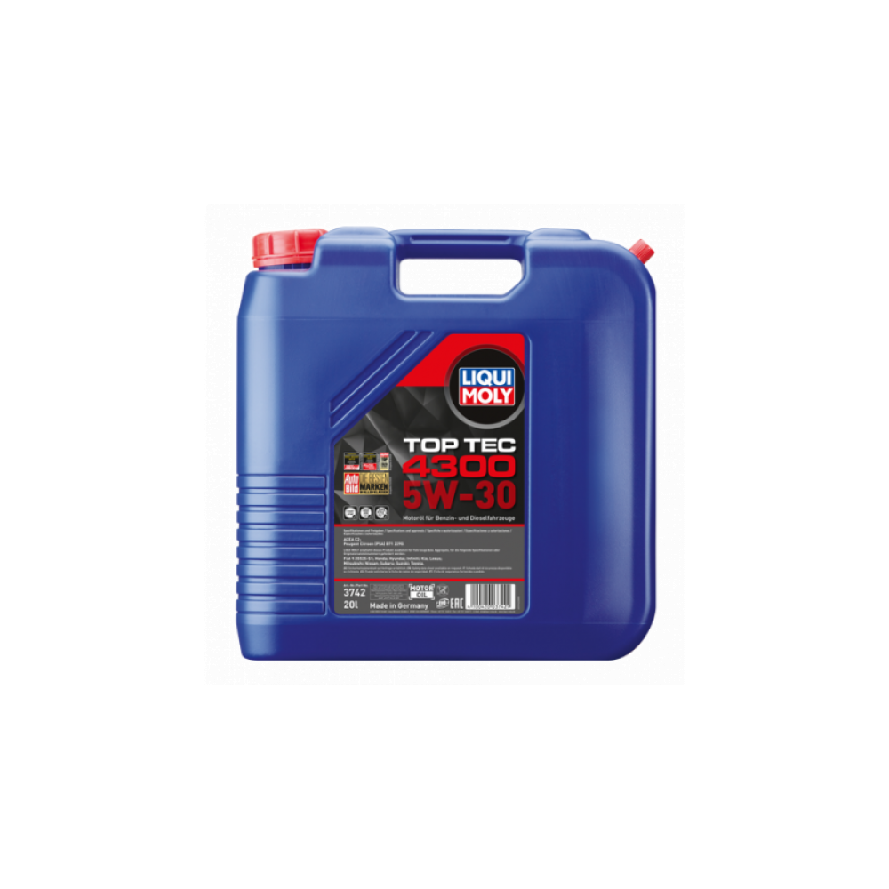 Моторное масло LIQUI MOLY TOP TEC 4300 5W30 20L | OILER