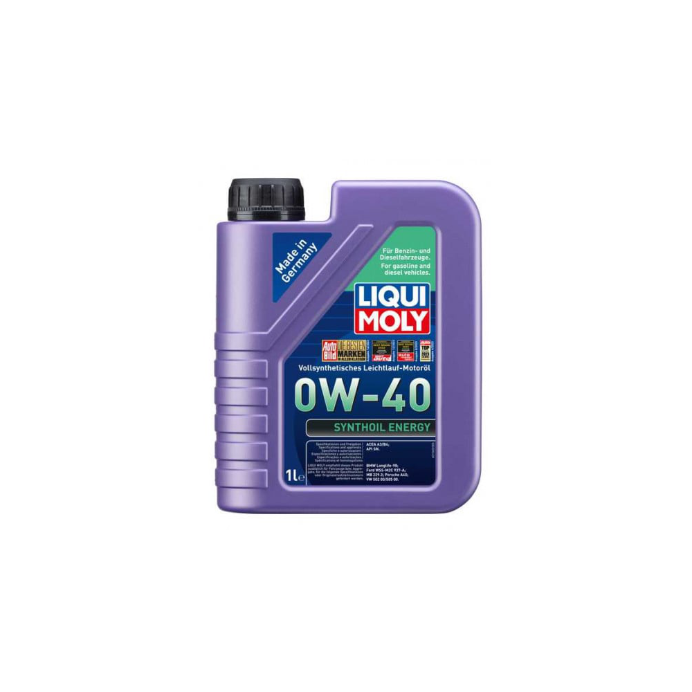 Моторное масло LIQUI MOLY SYNTHOIL ENERGY 0W40 1L | OILER