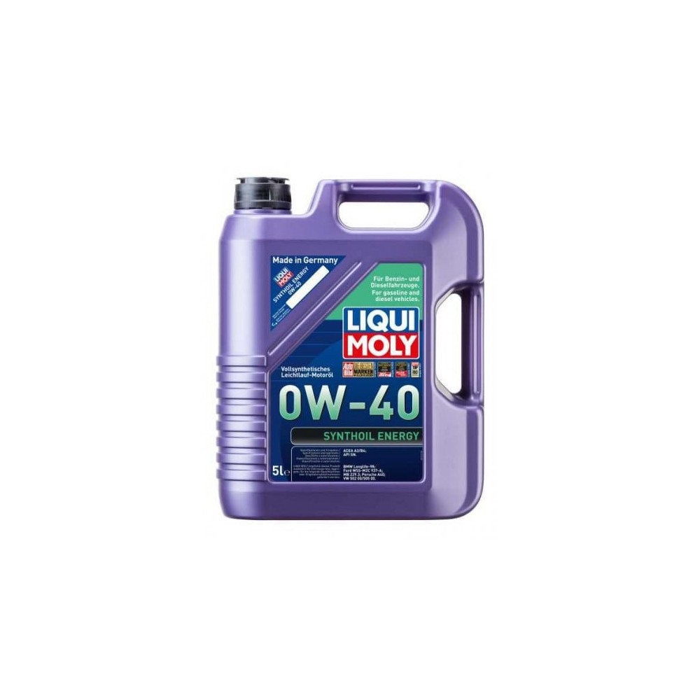 Моторное масло LIQUI MOLY SYNTHOIL ENERGY 0W40 5L | OILER