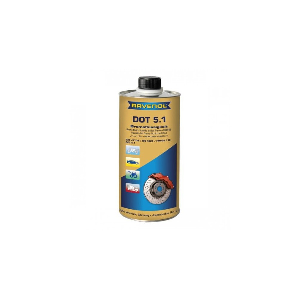 Braking fluid RAVENOL DOT 5.1 1L | Oiler