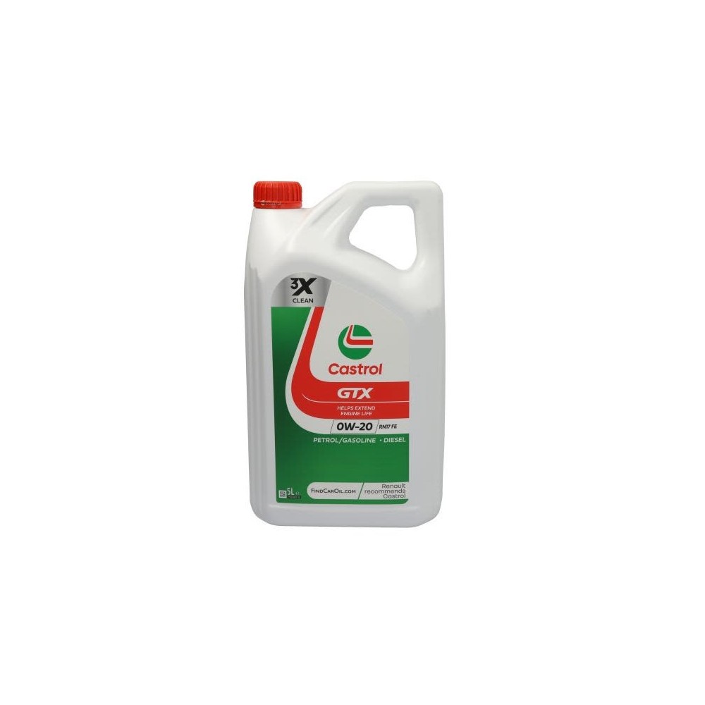 Engine oil CASTROL GTX 0W20 RN17FE 5L | Oiler